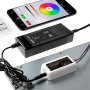Use optional DiodeDrive 24V power supply and MiBoxer WiFi Smart Multi Zone RGB Controller to operate static and dynamic color modes from smartphone.