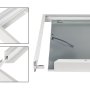 Panel shown with optional ceiling frame kit (LPW-RGB60120-SMK). 
