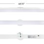 Lightweight body is a more streamline, convenient lighting solution than traditional fluorescent fixtures.