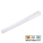 40W Selectable CCT Strip Light Fixture - LED Shop Light - 4&#039; Long - 5400 Lumens - 3500K/4000K/5000K