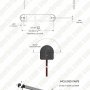 13.5&amp;quot; Swivel Utility LED Light Bar with Rocker Switch