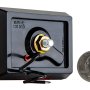 M10PC series Stud Mounted Marker Lamp: Back View With Size Comparison
