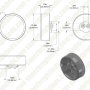 Round LED Truck and Trailer Lights w/ Clear Lens - 2.5” LED Side Clearance Lights w/ 4 High Flux LEDs - 2-Pin Connector