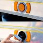 Round LED Truck and Trailer Lights - 2-1/2” LED Side Clearance Lights w/ 13 High Flux LEDs with Built-In Flange - 2-Pin Connector: LED Light Being Installed On Tow Truck
