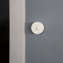 Mini RF Single Color Push Button LED Dimmer Switch w/ Magnetic Base for EZ Dimmer Controller: Installed on Wall Near Door