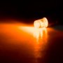 S4S/8 LED Boat and RV Light Bulb - 1 LED Midget Groove S4S/8 Retrofit - 4 Lumens - Amber