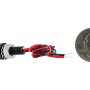 Miniature LED License Plate Bolt: Back View With Size Comparison . Sold As Single Units.