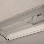 30W LED magnetic strip troffer retrofit kit installed in an open 2x4 troffer
