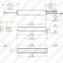 Magnetic LED T8 Troffer Retrofit Kit - 2x4 Troffer - 60W - 3 Tubes - 4000K / 5000K