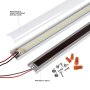 Easily install the retrofit kits into existing troffers using the magnetic mounting strips