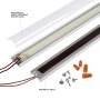 Easily install the retrofit kits into existing troffers using the magnetic mounting strips