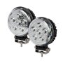 LED Pod Lights - 4.5” Round Work Lights / Side Shooters - 32W - 4,300 Lumens - Right/Left Pair - 2 Pack