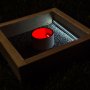 AM series Miniature Rectangle Accent Light - Black: Installed Inside Cup