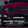 5&amp;quot; Grille and Surface Mount LED Strobe Light Head - 18W