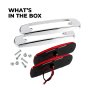                        Each low-profile Peterbilt-style LED truck clearance or side marker light includes a chrome bezel and mounting hardware      
