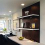 LED Puck Lights - 25 Watt Equivalent - 255 Lumens: Installed Inside Decorative Shelves In Kitchen