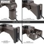 Includes pre-installed 2-3/8” slipfitter knuckle mount