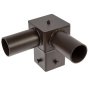 Tenon Adapter for 4” Square Poles - (2) Horizontal 90° Tenons