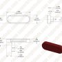 Oval LED Strobe Truck and Trailer Lights - 6” LED Lights w/ Built-In Controller - 3-Pin Connector