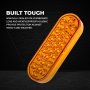 Oval Grille and Surface Mount Truck and Trailer Lights - 6” LED Lights - 3-Pin Connector - 24 LEDs