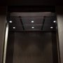 Recessed LED Puck Lights - 9 LED - 15 Watt Equivalent: Shown Installed In Elevator Ceiling In Cool White. 