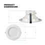Mount the fixture directly into the ceiling, no housing required