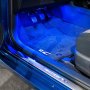 Blue Floor Board Accent Lighting
