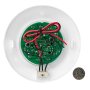  5.6&amp;quot; Round Dome Light LED Fixture with 3 Position Switch: Back View with Size Comparison