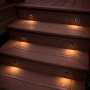  Wide downward light and recessed mounting is ideal for step illumination.