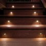 Wide downward light and recessed mounting is ideal for step illumination.