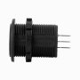 Digital Voltmeter and Ammeter for LED Rocker Switch Panels: Profile View