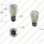 Vintage LED Light Bulb - S14 LED Sign Bulb with Filament LED - Dimmable
