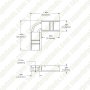 Solderless Clamp-On Left / Right ‘L’ Wire Connector - 10mm Single Color LED Strip Lights