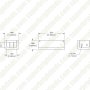 Solderless Clamp-On LED Strip Light to Pigtail Adaptor - 8mm Single Color Strips - 22 AWG