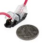 24-18 AWG Wire Splice Connectors - Single/Dual Channel Terminal Splice Taps: Quarter Comparison
