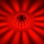 Rechargeable LED Road Flares: Turned On Showing Beam Pattern &amp; Light Output