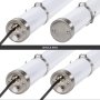 Dual and single-end wired versions have smooth gasketed stainless steel end caps.