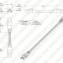 Interconnect Cable for 4&#039; Linkable LED Shop Light/Garage Lights - 9.5&amp;quot;