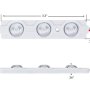 Smooth lens to ensure a broad illumination free of hotspots.
