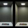 Square LED Vehicle Task Light: Turned On Showing Light Output 