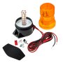 5-1/4&amp;quot; Amber LED Strobe Light Beacon with 10 LEDs: Shown With All Included Parts