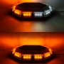 Magnetic Mounted Emergency LED Light Bar with Toggle Adapter - 360 Degree Strobing LED Mini Lightbar: Turned On Showing Light Output 