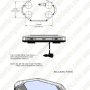 Mini Emergency LED Light Bar with Cigarette Lighter Adapter - Magnetic Mount - 360 Degree Safety Strobe Light