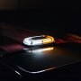 Mini Emergency LED Light Bar - Magnetic Surface Mount - 360° Safety Strobe Light - 12V Plug