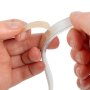 Flexible construction bends around curved surfaces and along edges. Peel-and-stick adhesive backing makes mounting easy.
