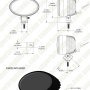 Blue LED Safety Light w/ Arrow Beam Pattern