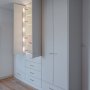 GLAD-45 LED strip channel Installed as interior cabinet lighting