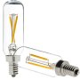 LED Vintage Light Bulb - T8 Shape - Radio Style Candelabra LED Bulb with Filament LED