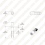 T2 Telephone Slide Base LED Bulb (12PSB, 24PSB)