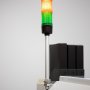 Preassembled LED Signal Tower Stack Lights - 2&amp;quot; Diameter - L-bracket Mount with 240mm Pole
